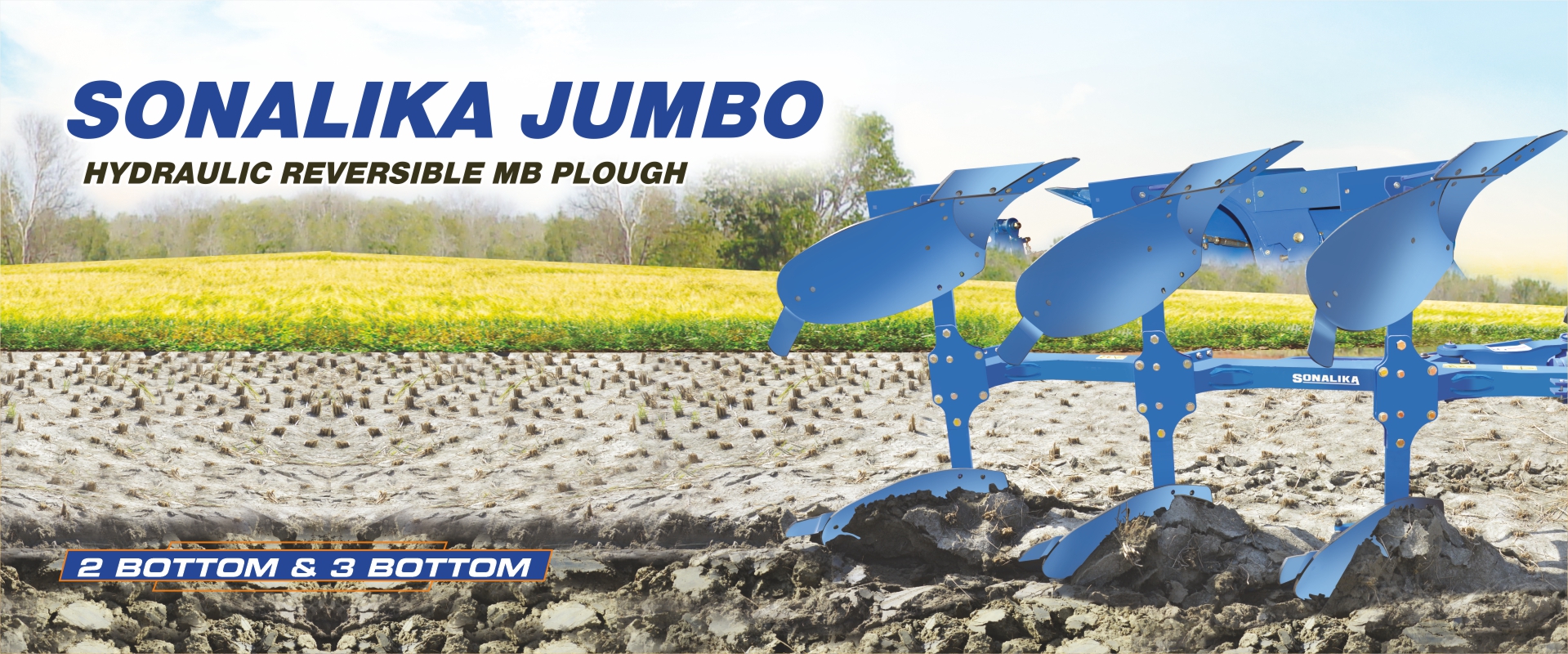 Jumbo Hydraulic Reversible MB Plough